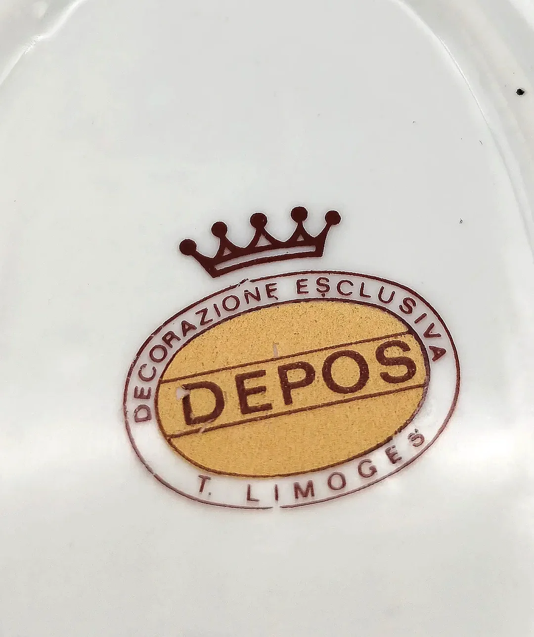 Mini Porzellan Dekoschälchen Depos T.Limoges  | Handbemaltes Unikat – Bild 4