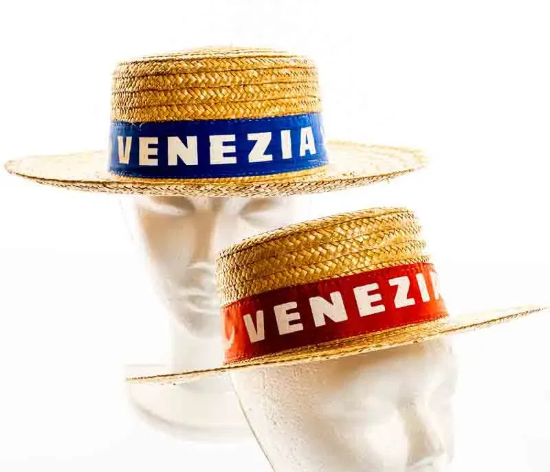 Strohhut Fasching Venezia, 2 Stück - Bild 1