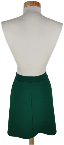 H&M Stretchrock in Grün mit Struktur, Größe L - Bild 3