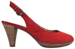 VENTURINI eleganza Damen Leder Pumps, rot - Gr. 37  - Bild 4