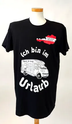 B&C, Lustiges T-Shirts, schwarz, mit Sprüchen bedruckt - Gr. XL/ EUR 52 - Bild 1