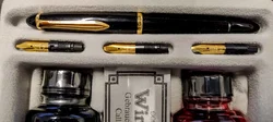Windsor Calligraphy Set Füllfederhalter Set mit 4 Federn & 2 Tinten - Bild 2
