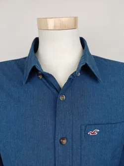 Hollister Herren Hemd blau Gr.S - Bild 3