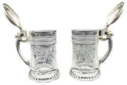 Original BMF Schnapskrügerl mit Zinndeckel - Bild 2