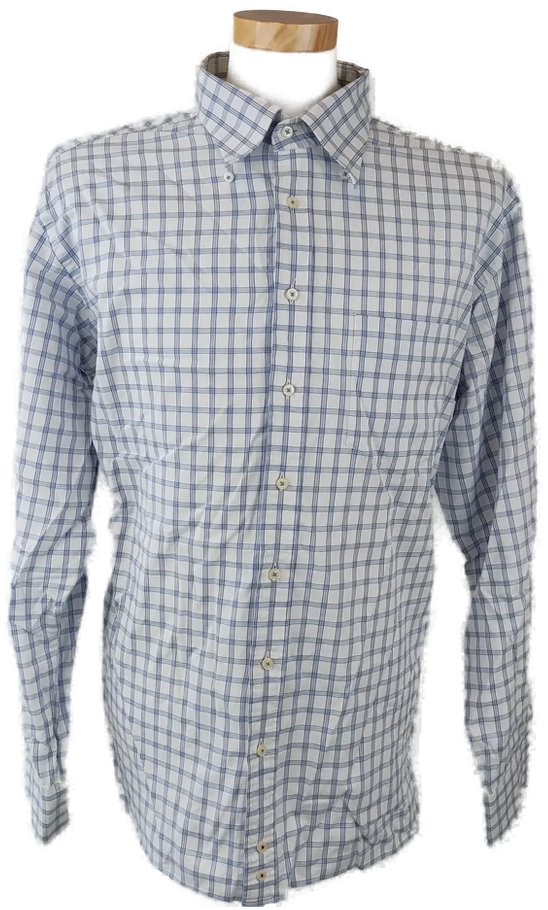 McNeal Herrenhemd blau, weiß kariert - Gr. XL/XXL - Bild 4