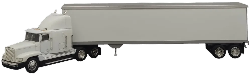 TONKIN Freightliner LKW mit Anhänger Druckguss-Modell in weiß - Bild 1