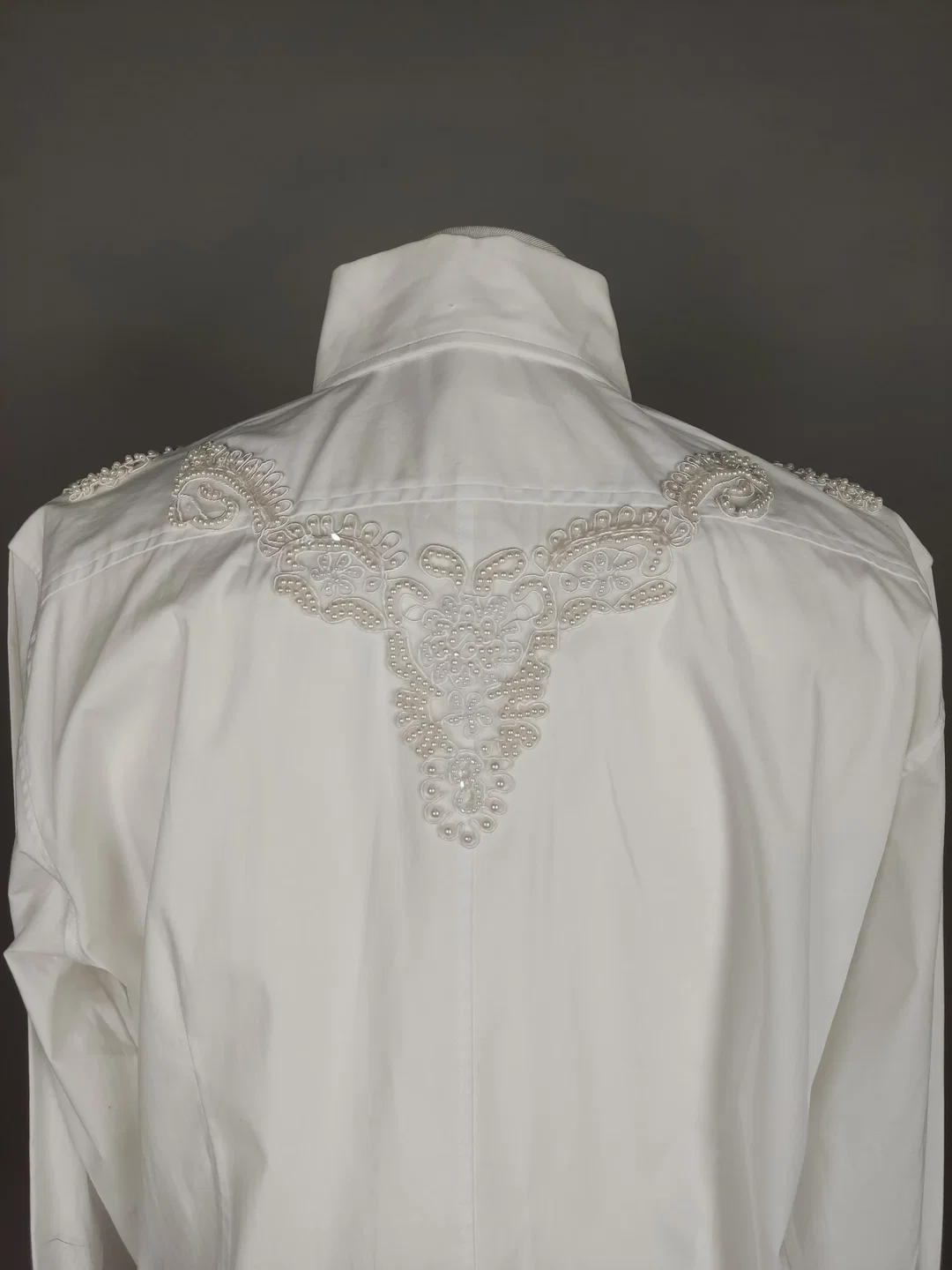 van Laack Damen Bluse weiß bestickt - L / 40 – Bild 7