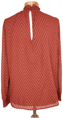 Only Damen Bluse rotbraun - S/36 - Bild 2