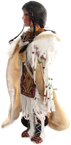 Große Sammlerpuppe „Adelie“ – Puppenhaus – Indianerin / Native Style – ca. 56 cm – Vorschau 2
