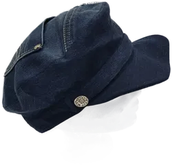 Damen Jeansmütze mit Innenfutter - Durchmesser 22cm - Bild 2