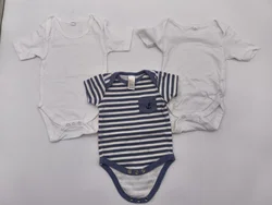 3er Set Body, Kurzarm, Baby, Gr. 50/56