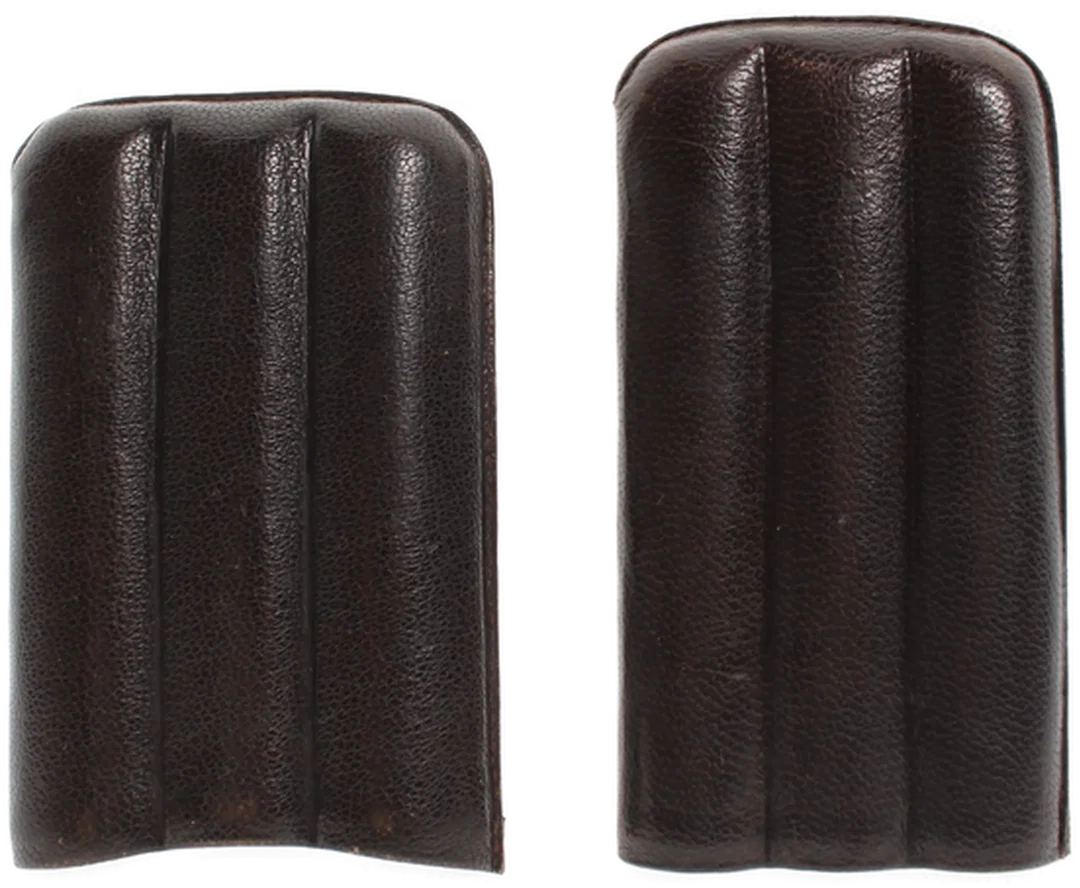 Elegantes Zigarrenetui aus Echtleder für bis zu 3 Zigarren – Dunkelbraun – Vintage-Stil – Bild 2
