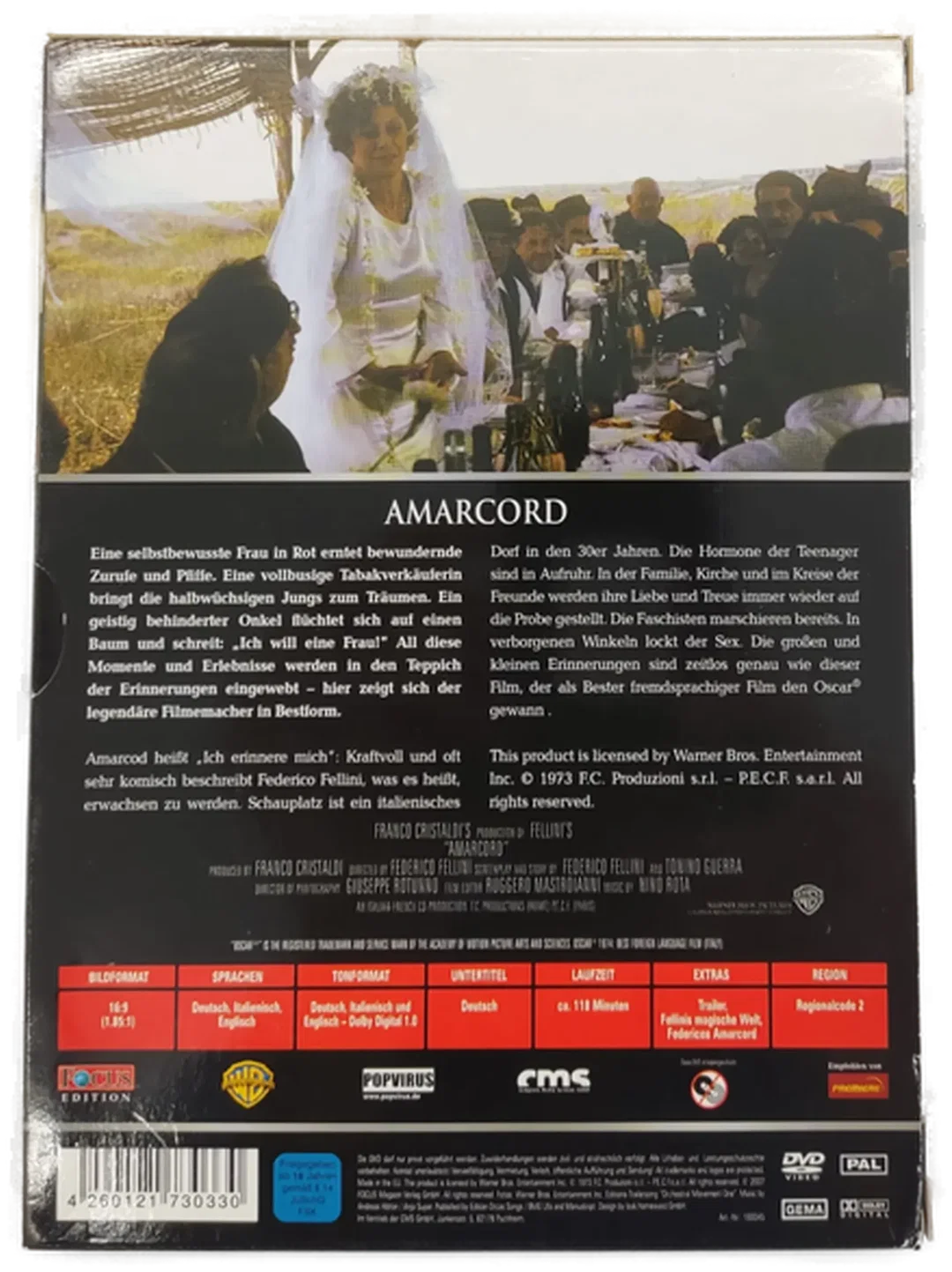 DVD - Amarcord - Federico Fellini - Focus Edition – Bild 2