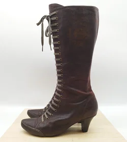 Jump for the people Schnürstiefel, Leder, Gr. 38, braun - neu besohlt  - Bild 3