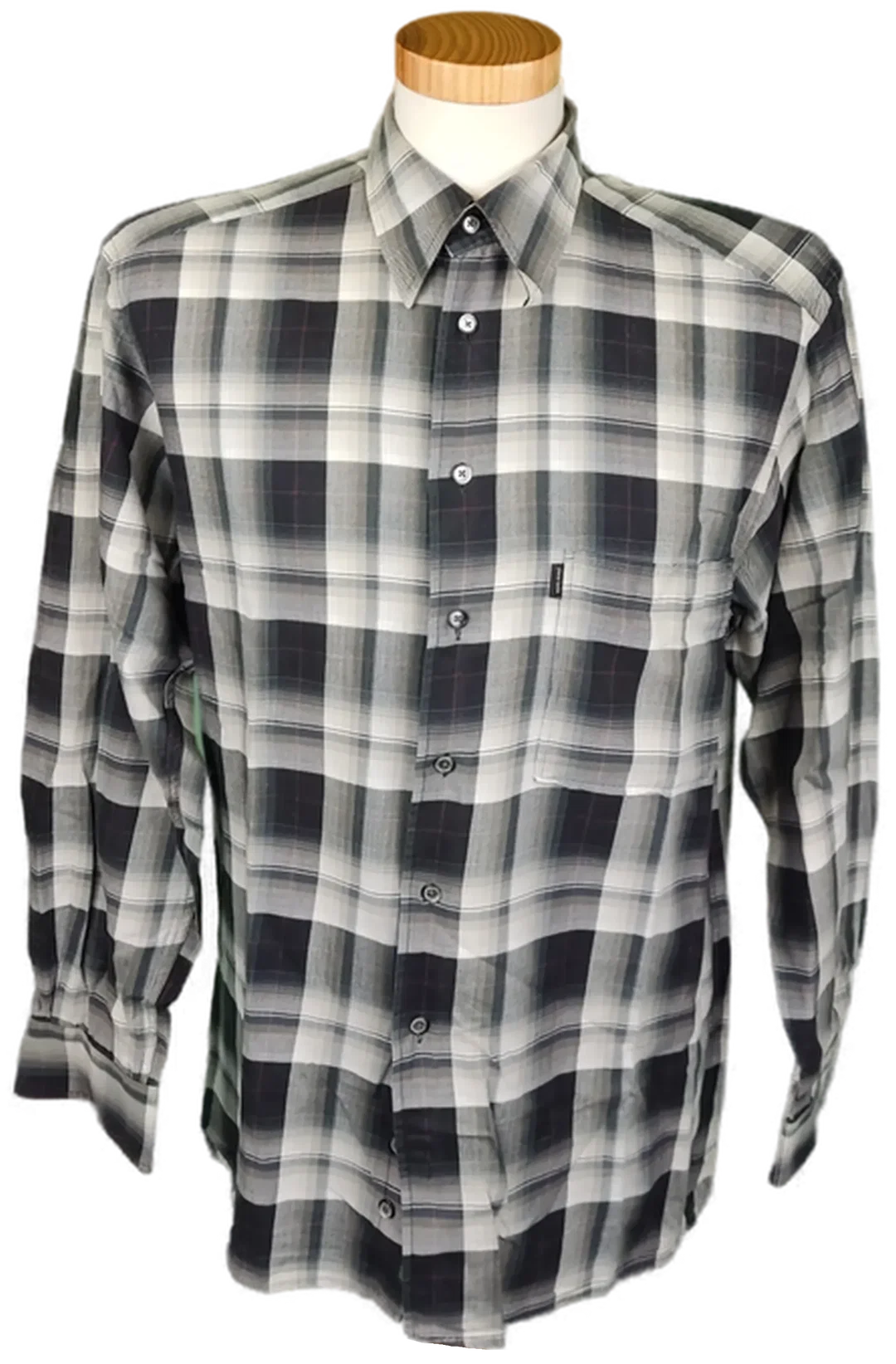 Pierre Cardin Herrenhemd blau/weiß Gr. 38 – Bild 1