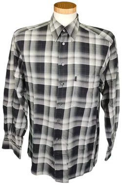 Pierre Cardin Herrenhemd blau/weiß Gr. 38