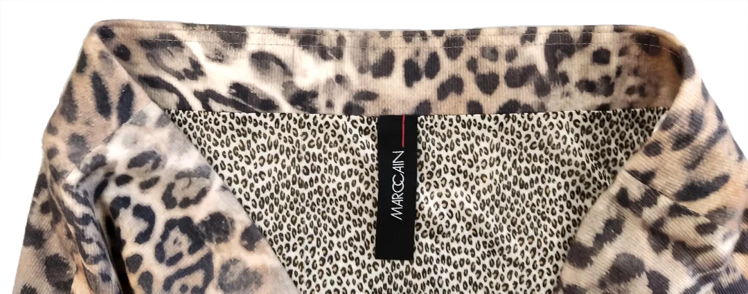 Marc Cain Damen Midikleid mit Leopardenprint in Braun/Beige, Gr. 36 – Bild 3