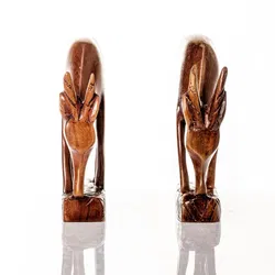 Gazelle/Antilope aus Holz - 2er Set - Bild 2
