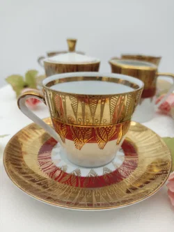 Bavaria Porzellan Kaffeeservice mit Schönheitsfehler | Vintage-Schatz – Vorschau 4