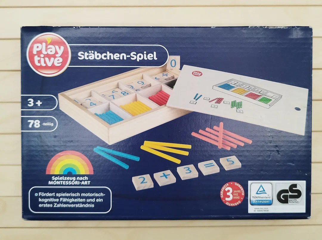 Holzstäbchen-Spiel Playtive Zahlen Lernen | Wie Neu - Bild 4