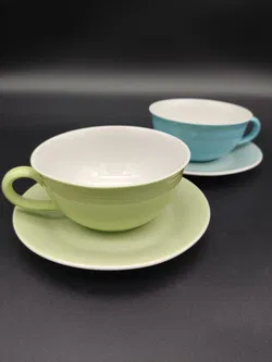 Lilien Porzellan Tassen & Unterteller - Bild 2