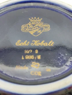 Porzellan-Prunkschale JLMenau Henneberg Echt Kobalt & Gold | Sammlerstück - Bild 6