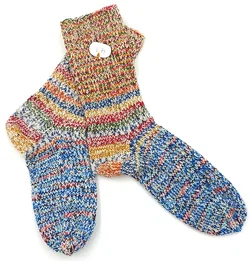 Handgestrickte Wollsocken Gr. 41