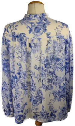 Zara Bluse Geblümt Polyester | Jeans-Begleiter - Bild 3
