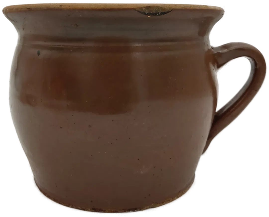 Keramik Nachttopf braun Höhe: 17 cm Vintage - Bild 4