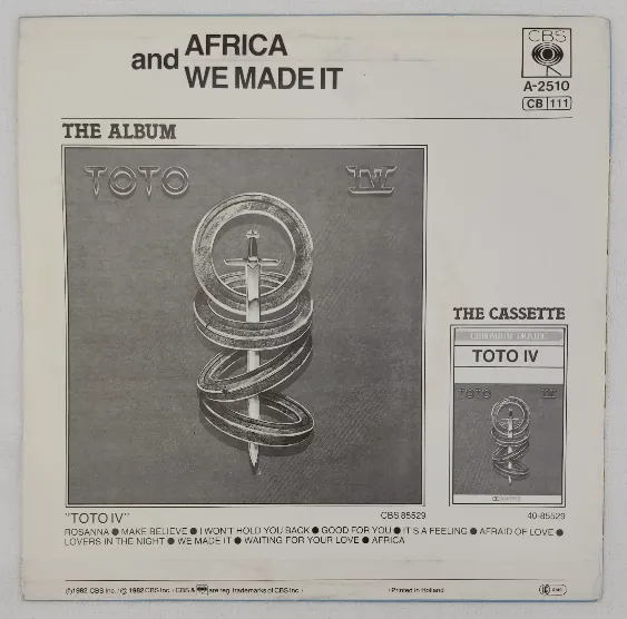 Single Langspielplatte - Toto - Africa – Bild 2