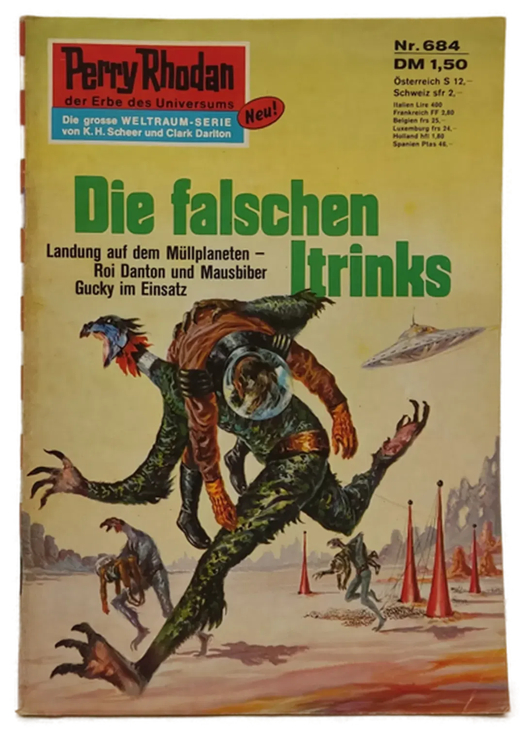  Romanheft Perry Rhodan Die falschen Itrinks  Erstauflage Nr.684 - Bild 1