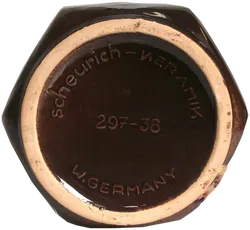 Scheurich Keramik Vase 297-38 – West Germany – 38 cm – Blau-Braune Verlaufsglasur - Bild 2