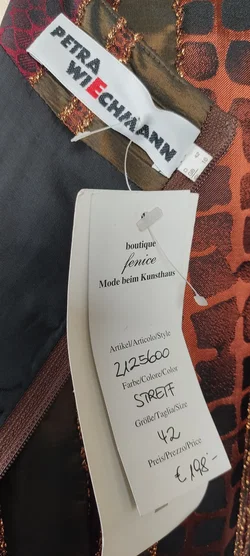 Maxi-Abendkleid Bronzestreifen | Petra  Wiechmann - Bild 6