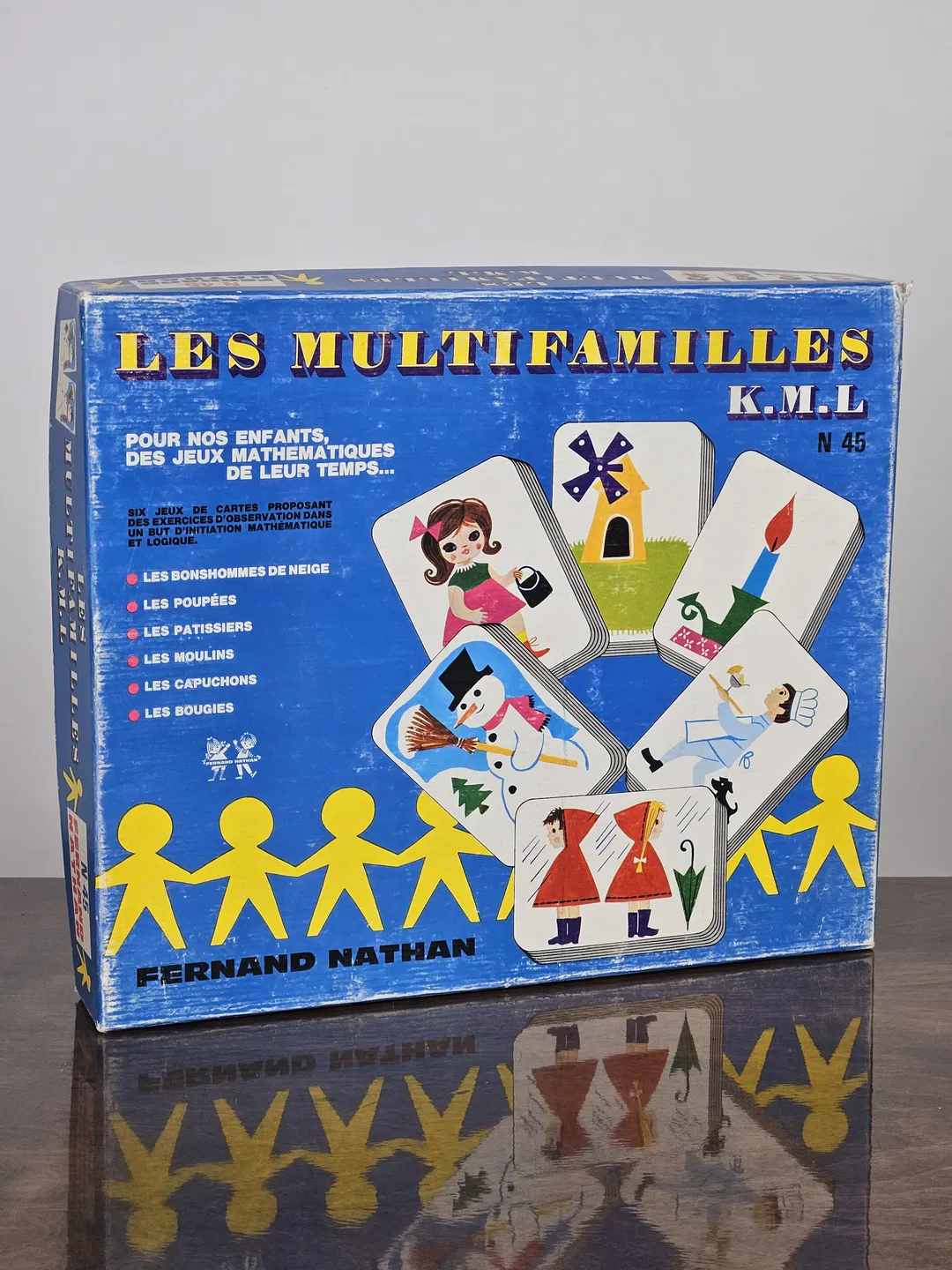 LES MULTIFAMILLES K.M.L  N 45 - Vintage Gesellschaftsspiel - FERNAND NATHAN  - Bild 4