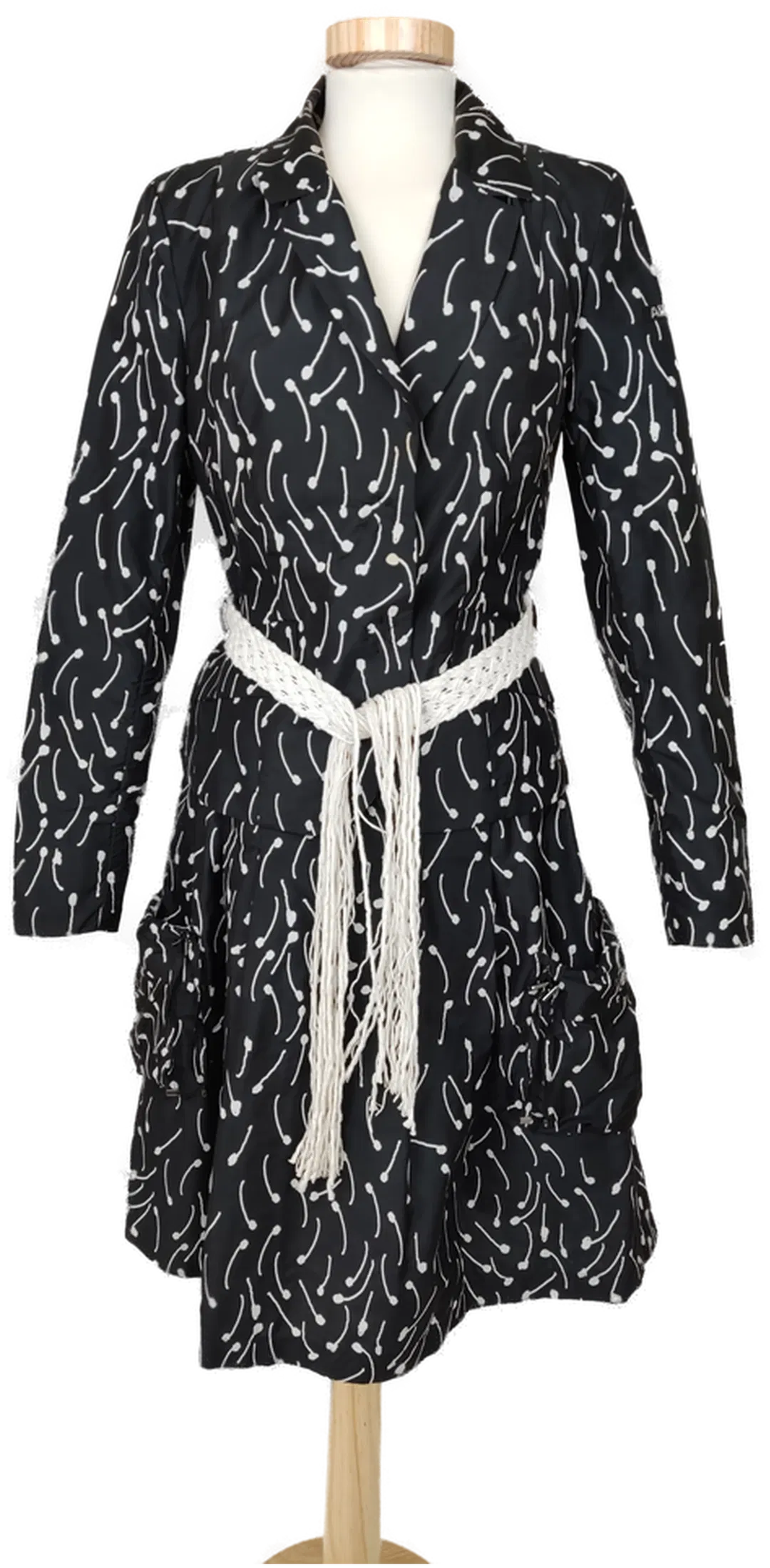 AirField Damenkostüm schwarz/weiß 2-teilig - Größe: S/36 - Bild 4