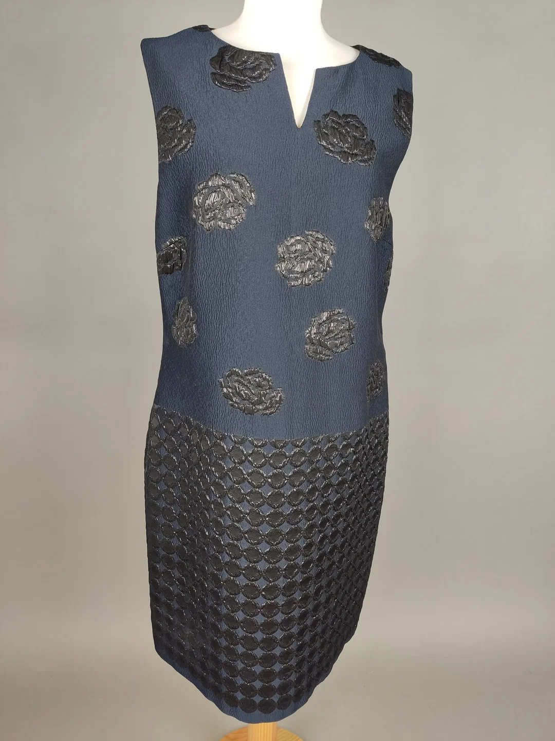 Barbara Schwarzer Damen Zweiteiler, Kleid mit Mantel dunkelblau - L / 40 – Bild 2