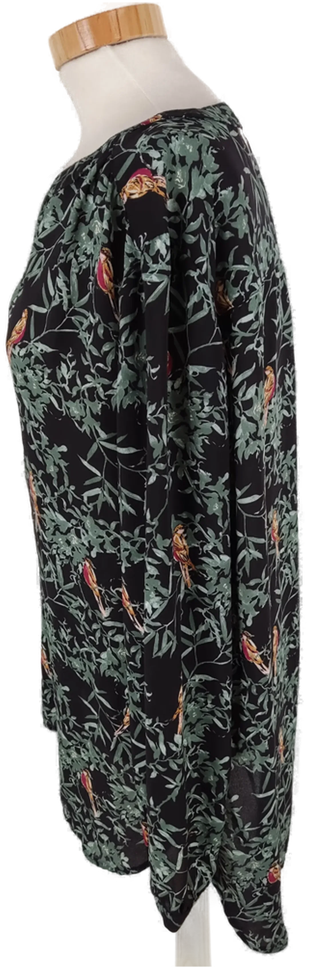 Bluse "Yessica", langarm mit V-Ausschnitt, gemustert, Größe 46 – Bild 3
