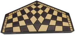 Schachspiel aus Holz für drei Spieler - Bild 2