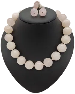 Damen Schmuck-Set 3-teilig Rosenquarz - Bild 2