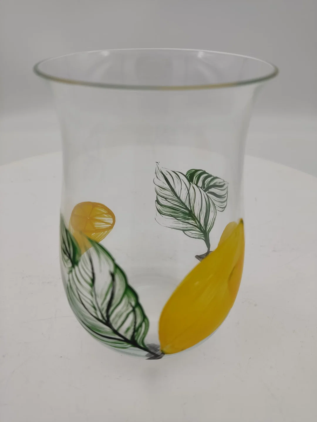 Trinkgläser handbemalt mit Zitronenmotiv 2er Set, H / 12 cm, D / 8 cm – Bild 3