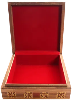 Set orientalischer Intarsienkästchen – 5 Stück, Holz, Handarbeit - Bild 4