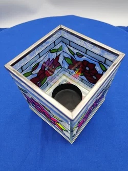 Buntglas-Windlicht im Tiffany-Stil | Zeitloses Design – Vorschau 5