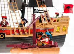 Playmobil Piratenschiff Nr. 6678 | mit Floß | 9 Figuren | 3 Kanonen | Ankerfunktion - Bild 7