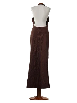 ZARA Damen rückenfreies Maxikleid, braun - Gr. M / 38 – Vorschau 2