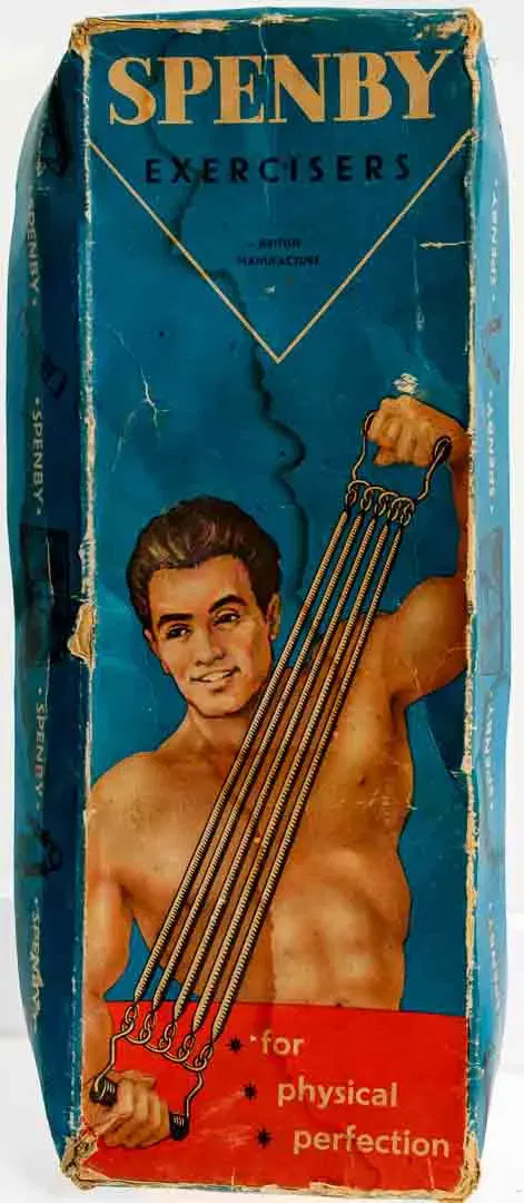 Vintage Fitness Expander mit 5 Stahlfedern – Trainingsgerät mit Handgriffen - Bild 1