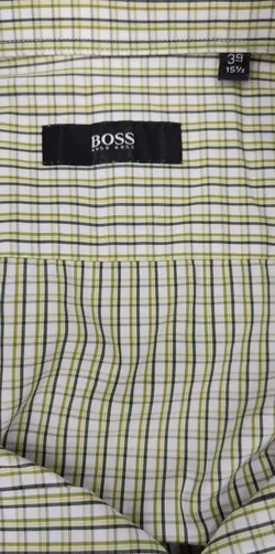 Boss Herren Hemd kariert Gr. 39 - Bild 4