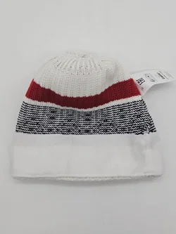 Eisbär Strickhaube, rot/weiß/schwarz – Vorschau 3