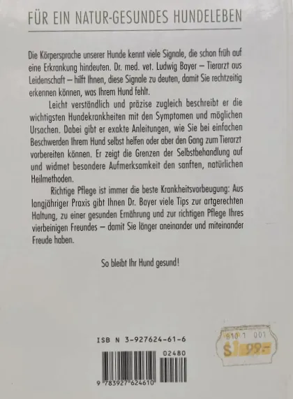 Buch "Hundesprechstunde" - Dr. med. vet. Ludwig Bayer – Bild 2
