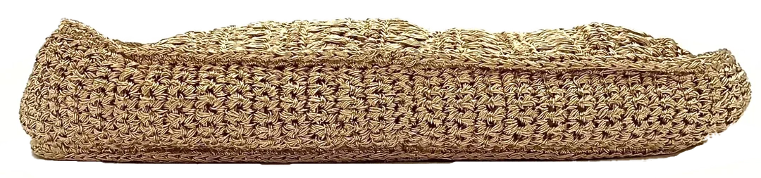 Zara Damen Basttasche Boho-Stiel gold – Bild 4