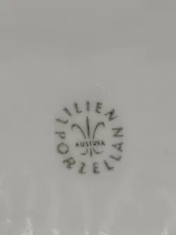 Suppentopf mit weißem Deckel Vintage Lilien Porzellan Daisy mintgrün - Bild 6